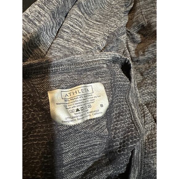 Athleta Small Women Pullover Tank Top Stretchy Athletic Racerback Grey Crew T10 - Picture 5 of 9